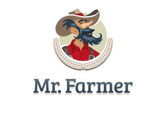 Farmer先生标志logo设计，品牌vi设计