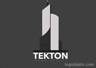 TEKTON建筑标志logo设计，品牌vi设计