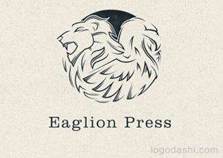 Eaglion出版社标志logo设计，品牌vi设计