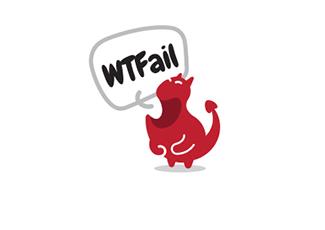 WTFail卡通标志标志logo设计，品牌vi设计