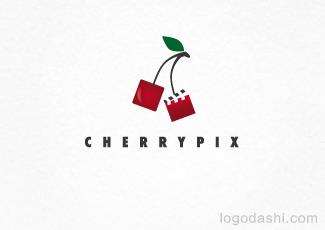 cherrypix标志logo设计，品牌vi设计